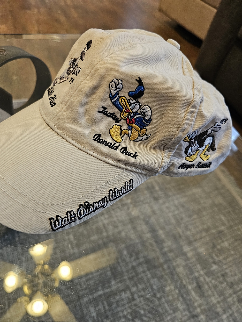 Disney Parks Donald Duck Through the Years Evolution Hat - Cream 360° Embroidery
